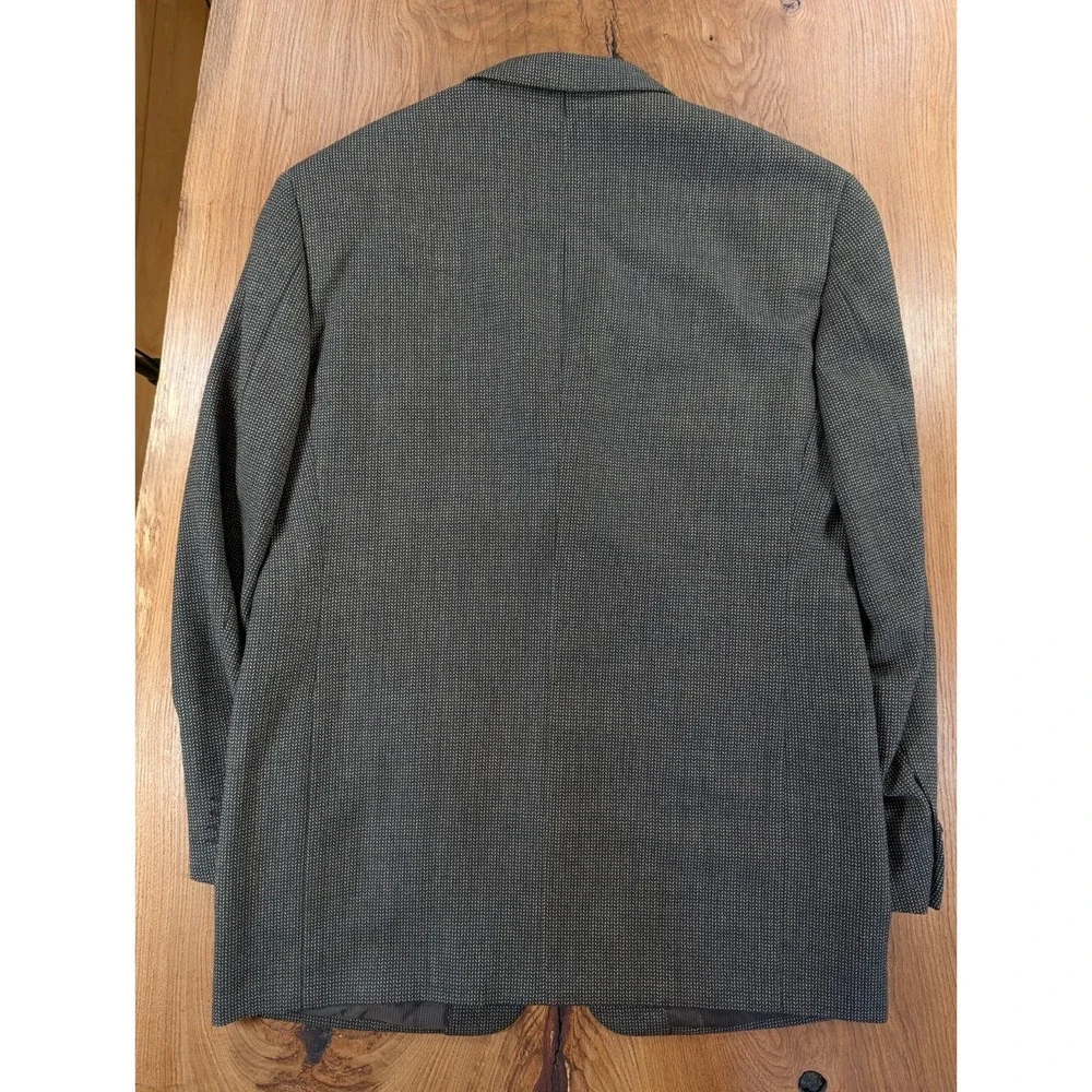 Pal Zileri 56L EU (46L US) Sport‎ Coat Brown Herringbone Virgin Wool Made Italy
